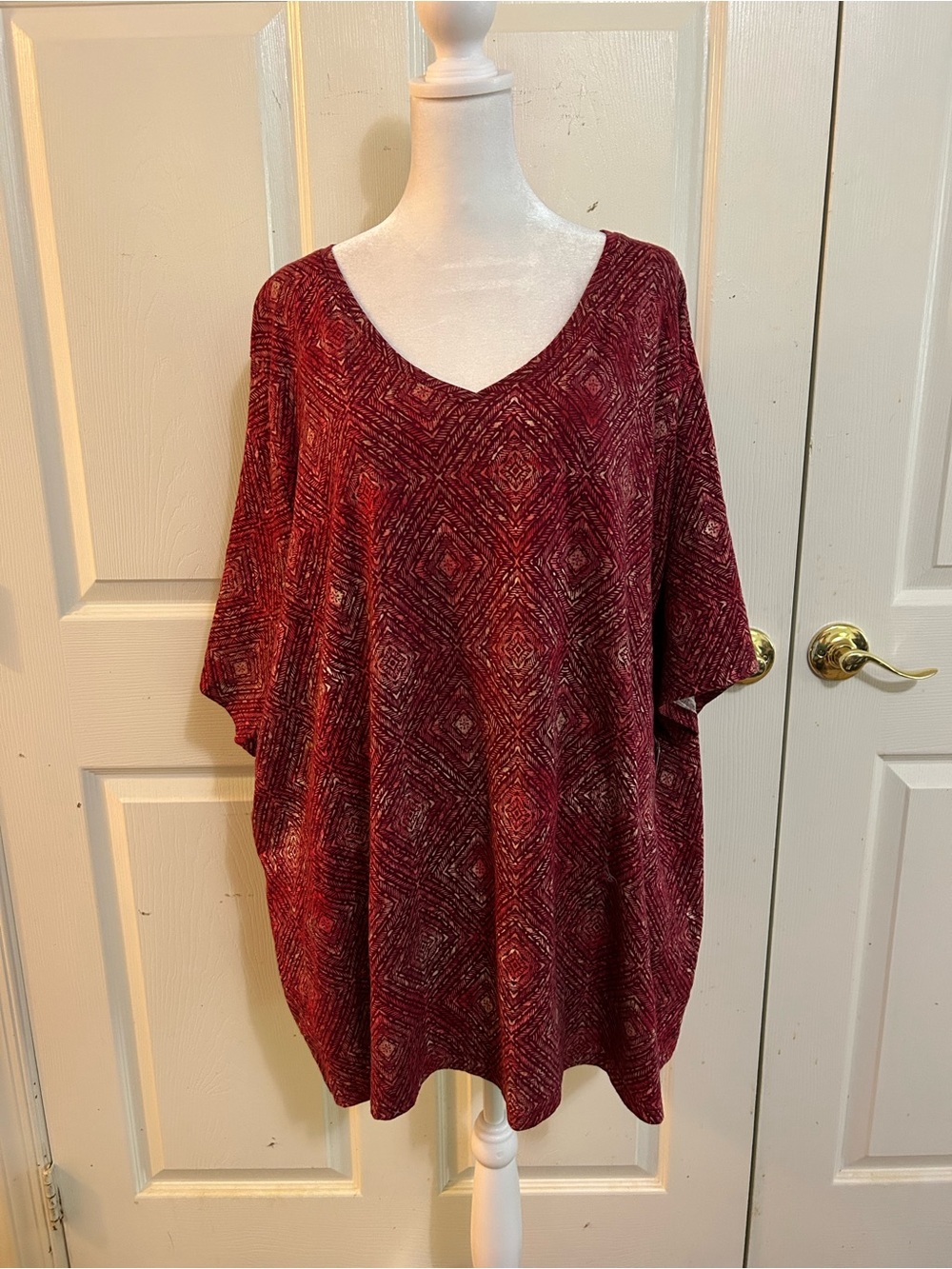 NWT Catherines brick red tee, 3X